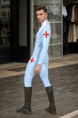 Man Latex Catsuits Medic Look