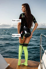 Biohazardable Babe Women Black Latex dress