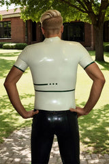 Graffica Man Latex Catsuits Polo Shirt