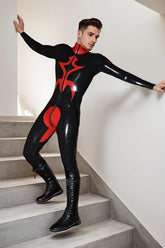 Man Latex Catsuits Black Significo