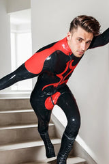 Man Latex Catsuits Black Significo