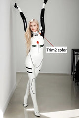 Women Latex Catsuits Rei Ayanami EVA Cosplay
