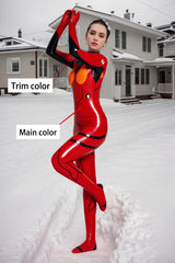 Women Latex Catsuits Shikinami Asuka Langley cosplay