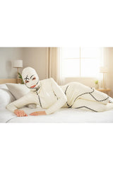 Women Latex Catsuits Stitched Integrated Hood