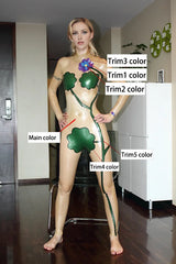 Women Latex Catsuits Multi Translucent Adam Eve Wear