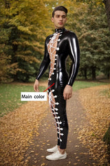 Man Latex Catsuits Laced N Skimpy
