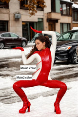 Women Latex Catsuits Quentin s Favorite Two Tone