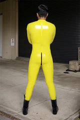 Man Latex Catsuits Hazmat Biohazard Neck Entry