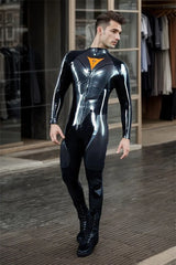 Man Latex Catsuits R 100X Motorcycle Racing