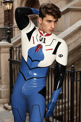 Man Latex Catsuits Anime Hero Character Evangelion Cosplay