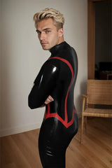 Man Latex Catsuits Balavan Front Zipper