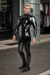 Man Latex Catsuits Nebulistic Front Zipper