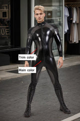Man Latex Catsuits Nebulistic Front Zipper