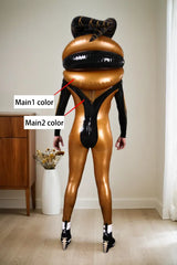 Women Latex Accessories Inflatable Neck Balloon