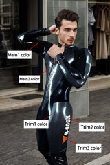 Man Latex Catsuits R 100X Motorcycle Racing