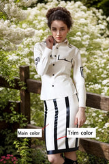 Whos The Boss Womens Latex Skirt Outfit