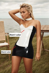 Women Latex Corsets The Shield Top