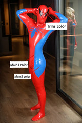 Man Latex Catsuits Spider Streaker Coverage Cosplay