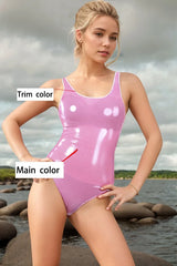 Women Latex Bodysuits Latex Swimsuit Summery Fetishwear
