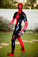 Man Latex Catsuits Deadpool Super Hero Suit