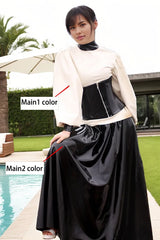 Kinky Prairie Women Latex dress Black and White