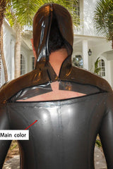 Man Latex Catsuits Total Body T Zip