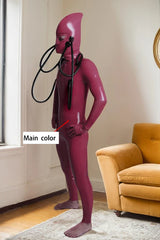 Tubular Alien Man Latex Catsuits Inflatable Costume