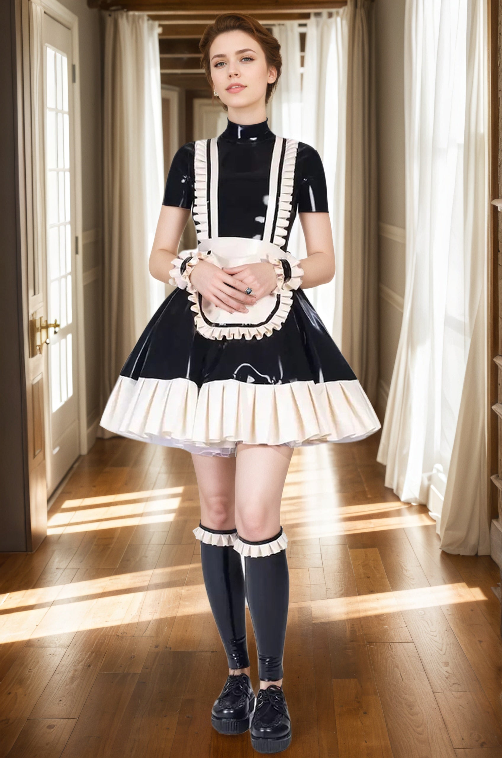 Latex French Maid Outfit