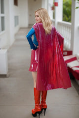 Women Latex Dress Super Girl Costume cosplay