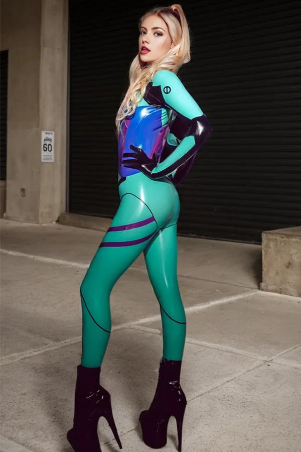 Women Latex Catsuits Cloudflier evangelion Cosplay