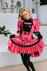 Women Latex Maid Dress Emina Anime Style