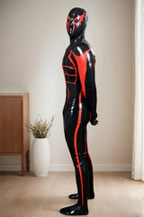 Man Latex Catsuits Arachne Spidey Pattern