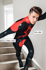 Man Latex Catsuits Black Significo