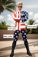 USA Hooray Man Latex Catsuits
