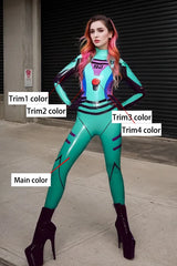 Women Latex Catsuits Cloudflier evangelion Cosplay