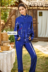 Women Latex Catsuits Royal Blue Workwear