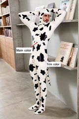 Man Latex Catsuits Bos Taurus Cow Design