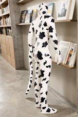 Man Latex Catsuits Bos Taurus Cow Design
