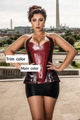 Women Latex Corsets Vula V Shaped Design