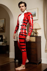 Men Latex Catsuits Wildside Tiger Stripe Animal Print