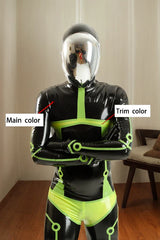 Man Latex Catsuits Tron Gen Shoulder Zipper