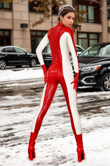 Women Latex Catsuits Quentin s Favorite Two Tone
