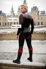 Man Latex Catsuits Ansal Back Zipper