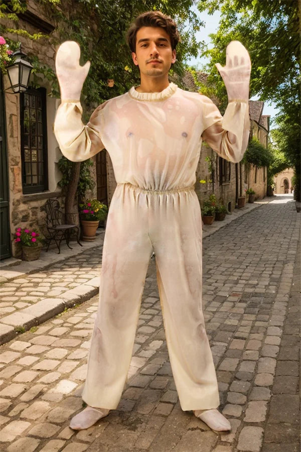 Men Transparent Latex Catsuits Unisex Sweat Suit