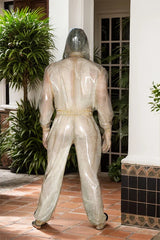 Men Latex Catsuits Transparent Enclosure