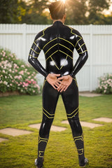 Man Latex Catsuits Robotico Back Zipper With Feet