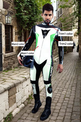 Man Latex Catsuits R 100X MotoGP Biker