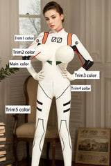 Women Latex Catsuits Rei Ayanami Evangelion Cosplay