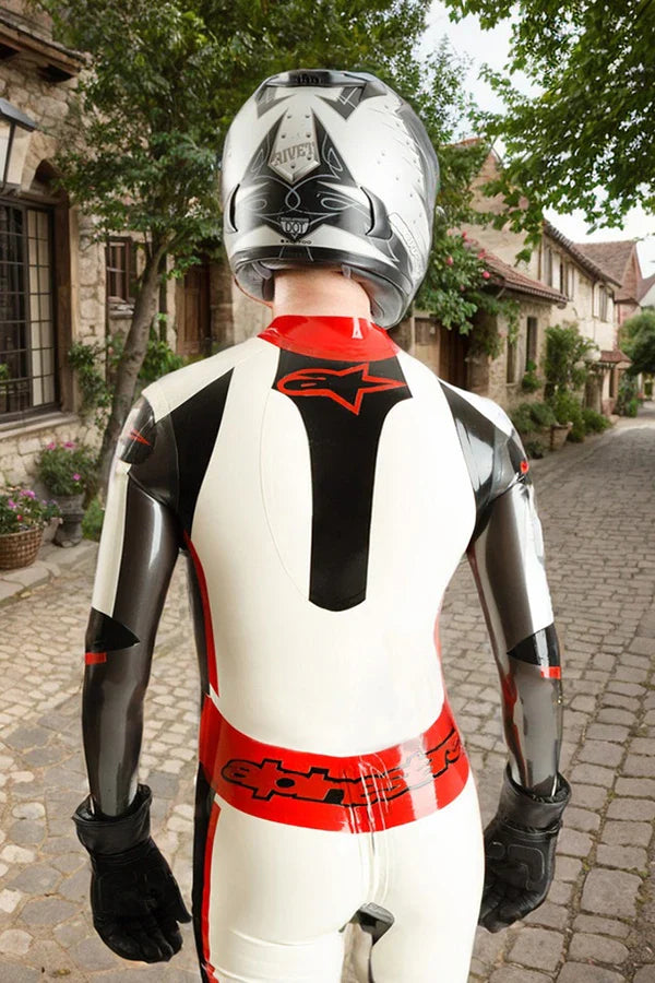 Man Latex Catsuits Brandname Biker Version 9