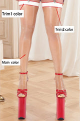 Women Super Cute Translucent Latex Stockings